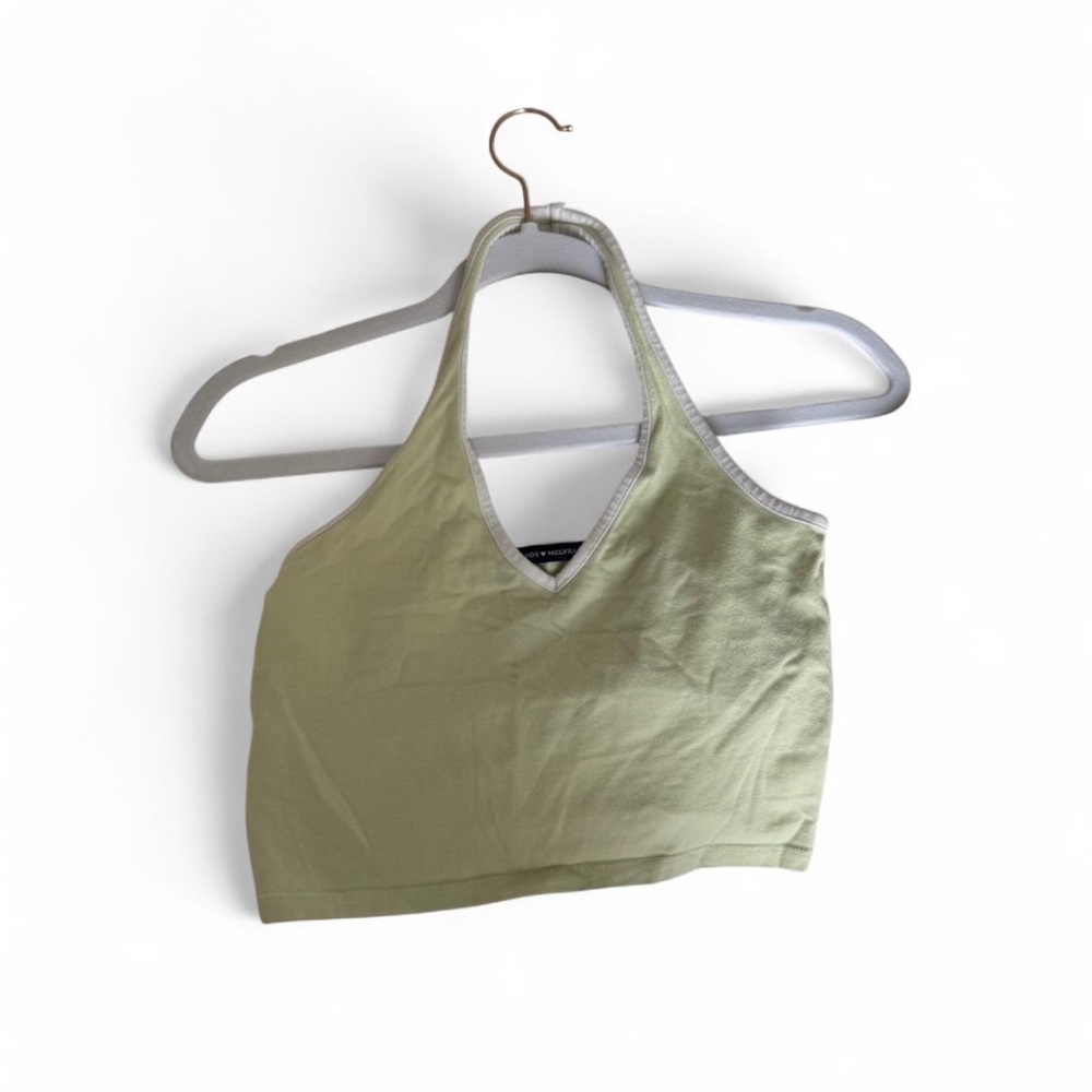 Brandy Melville Green Halter Tank Top